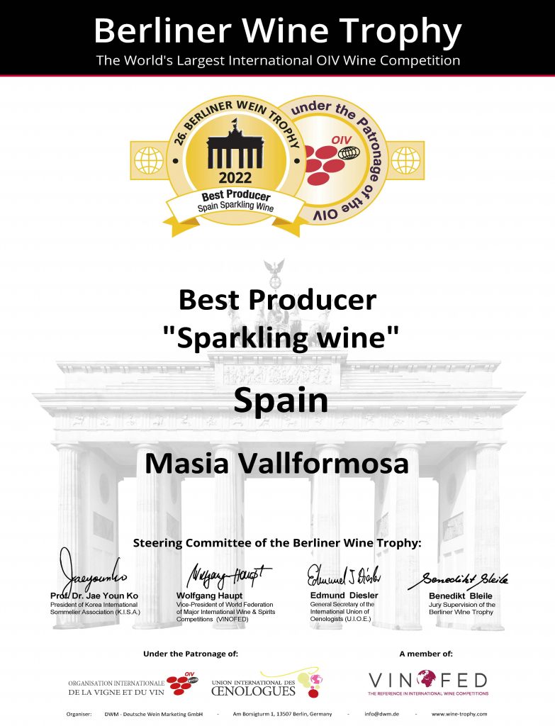 Berline Wine Trophy - Bester Produzent Schaumwein Spanien
